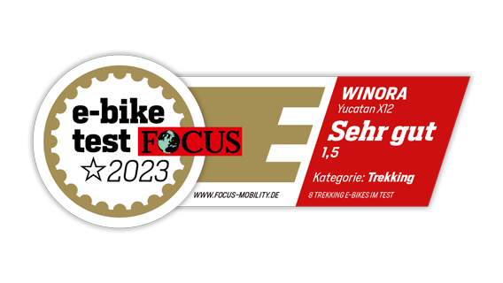 FOCUS E-BIKE Testsiegel 2023 - Winora Yucatan X12